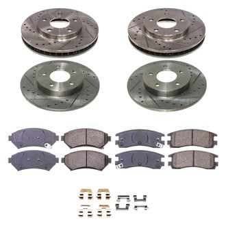 Callahan Brake Parts® - Drilled and Slotted Front and Rear Brake Kit