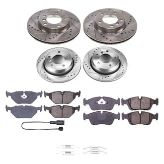 Callahan Brake Parts® - Drilled and Slotted Front and Rear Brake Kit