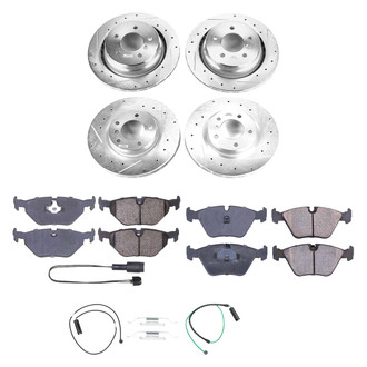 Callahan Brake Parts® - Drilled and Slotted Front and Rear Brake Kit