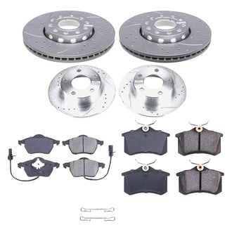 Callahan Brake Parts® - Drilled and Slotted Front and Rear Brake Kit