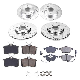 Callahan Brake Parts® - Drilled and Slotted Front and Rear Brake Kit