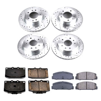 Callahan Brake Parts® - Drilled and Slotted Front and Rear Brake Kit