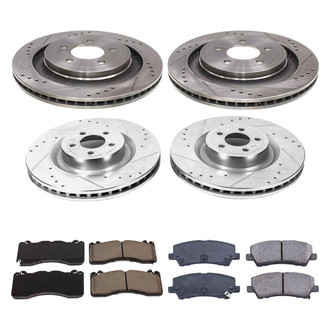 Callahan Brake Parts® - Drilled & Slotted Brake Kit