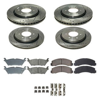 Callahan Brake Parts® - Drilled and Slotted Front and Rear Brake Kit