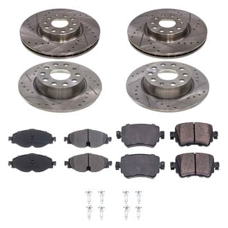 Callahan Brake Parts® - Drilled & Slotted Brake Kit
