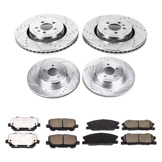 Callahan Brake Parts® - Drilled and Slotted Front and Rear Brake Kit
