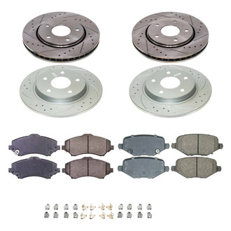 Callahan Brake Parts® - Drilled & Slotted Brake Kit
