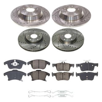 Callahan Brake Parts® - Drilled and Slotted Front and Rear Brake Kit