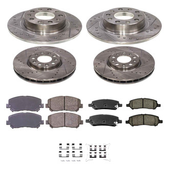Callahan Brake Parts® - Drilled & Slotted Brake Kit
