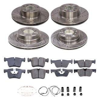 Callahan Brake Parts® - Drilled and Slotted Front and Rear Brake Kit