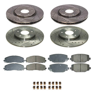 Callahan Brake Parts® - Drilled & Slotted Brake Kit