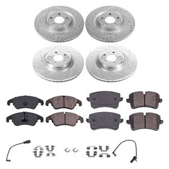 Callahan Brake Parts® - Drilled and Slotted Front and Rear Brake Kit