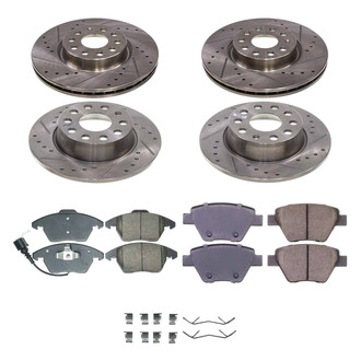 Callahan Brake Parts® - Drilled and Slotted Brake Kit