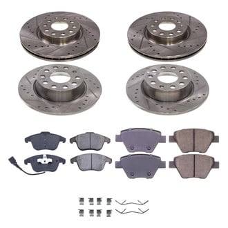Callahan Brake Parts® - Drilled and Slotted Brake Kit