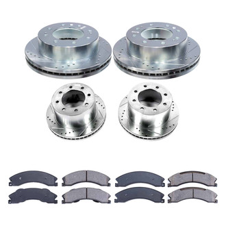 Callahan Brake Parts® - Drilled and Slotted Front and Rear Brake Kit