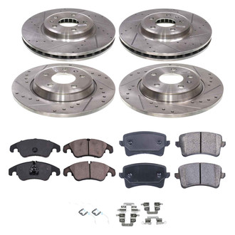 Callahan Brake Parts® - Drilled and Slotted Brake Kit