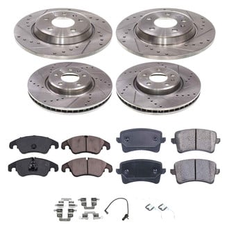 Callahan Brake Parts® - Drilled and Slotted Brake Kit