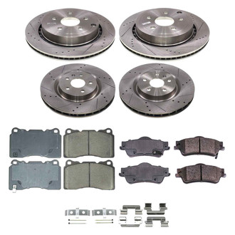 Callahan Brake Parts® - Drilled and Slotted Front and Rear Brake Kit