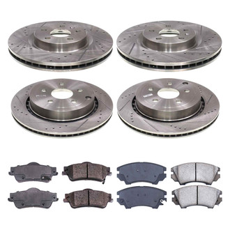 Callahan Brake Parts® - Drilled & Slotted Brake Kit