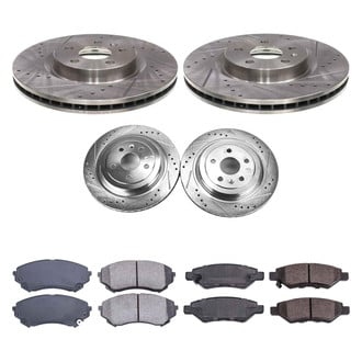 Callahan Brake Parts® - Drilled and Slotted Front and Rear Brake Kit