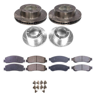 Callahan Brake Parts® - Drilled and Slotted Front and Rear Brake Kit