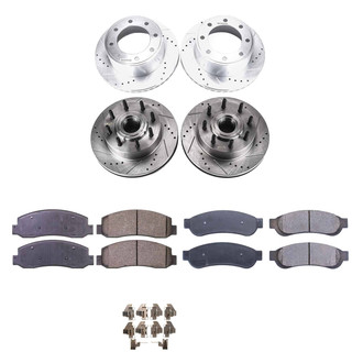 Callahan Brake Parts® - Drilled and Slotted Front and Rear Brake Kit
