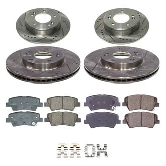Callahan Brake Parts® - Drilled and Slotted Brake Kit