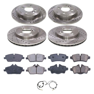 Callahan Brake Parts® - Drilled and Slotted Front and Rear Brake Kit