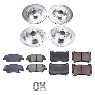 Callahan Brake Parts® - Drilled and Slotted Front and Rear Brake Kit