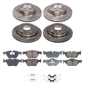 Callahan Brake Parts® - Drilled and Slotted Front and Rear Brake Kit