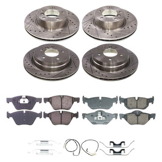 Callahan Brake Parts® - Drilled and Slotted Front and Rear Brake Kit