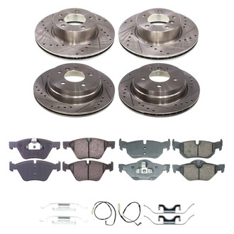 Callahan Brake Parts® - Drilled and Slotted Front and Rear Brake Kit