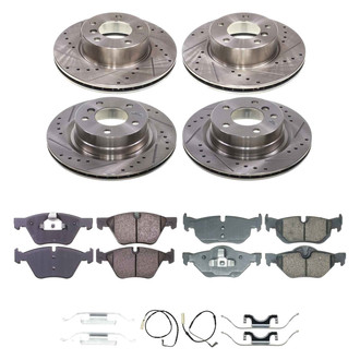 Callahan Brake Parts® - Drilled and Slotted Front and Rear Brake Kit