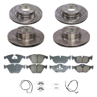 Callahan Brake Parts® - Drilled and Slotted Front and Rear Brake Kit