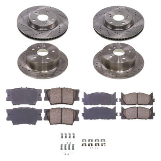 Callahan Brake Parts® - Drilled and Slotted Brake Kit