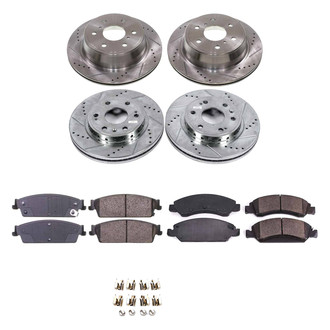 Callahan Brake Parts® - Drilled and Slotted Brake Kit