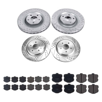 Callahan Brake Parts® - Drilled and Slotted Front and Rear Brake Kit