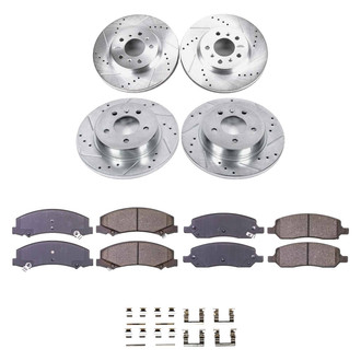 Callahan Brake Parts® - Drilled and Slotted Front and Rear Brake Kit