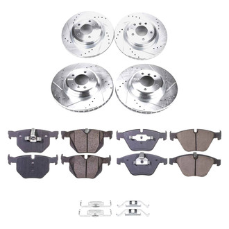 Callahan Brake Parts® - Drilled and Slotted Front and Rear Brake Kit