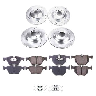 Callahan Brake Parts® - Drilled and Slotted Front and Rear Brake Kit