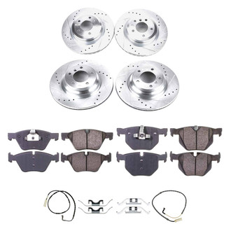 Callahan Brake Parts® - Drilled and Slotted Front and Rear Brake Kit