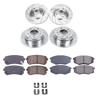 Callahan Brake Parts® - Drilled and Slotted Front and Rear Brake Kit