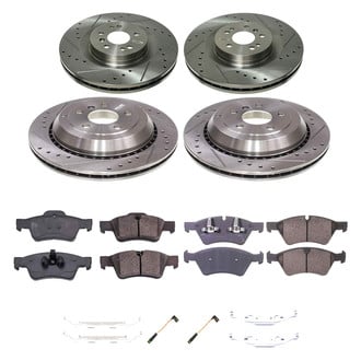 Callahan Brake Parts® - Drilled and Slotted Front and Rear Brake Kit