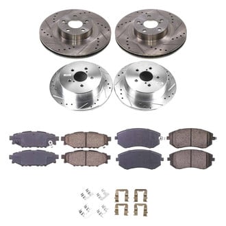 Callahan Brake Parts® - Drilled and Slotted Front and Rear Brake Kit
