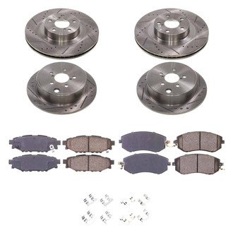 Callahan Brake Parts® - Drilled and Slotted Brake Kit