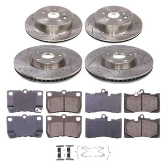 Callahan Brake Parts® - Drilled and Slotted Front and Rear Brake Kit