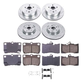 Callahan Brake Parts® - Drilled and Slotted Front and Rear Brake Kit