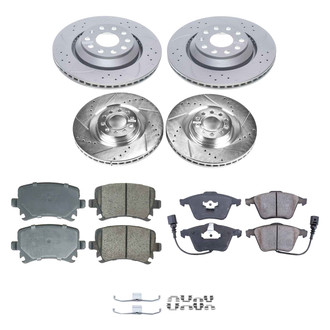 Callahan Brake Parts® - Drilled and Slotted Front and Rear Brake Kit