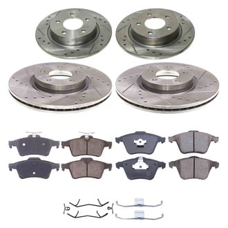 Callahan Brake Parts® - Drilled and Slotted Front and Rear Brake Kit
