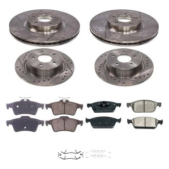 Callahan Brake Parts® - Drilled and Slotted Brake Kit